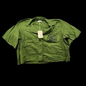 Universal Thread Cropped Shirt - Size Large